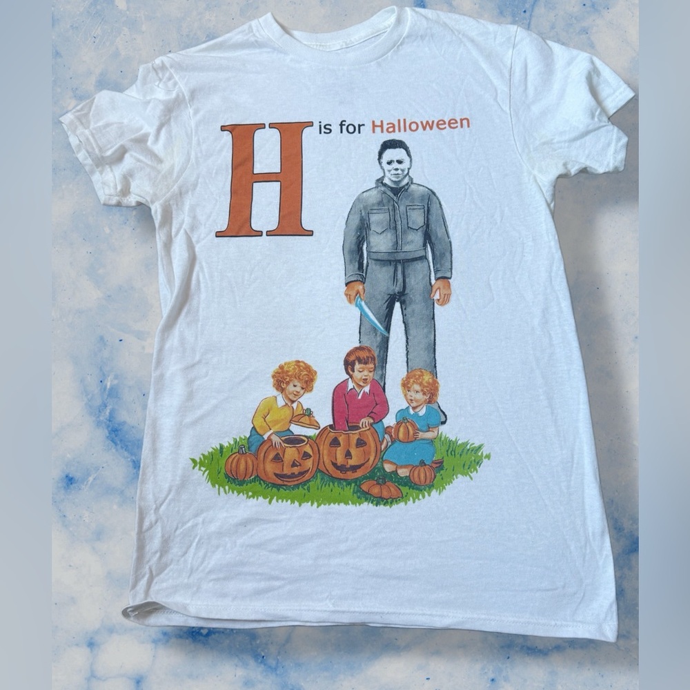 Halloween Graphic Tee - White